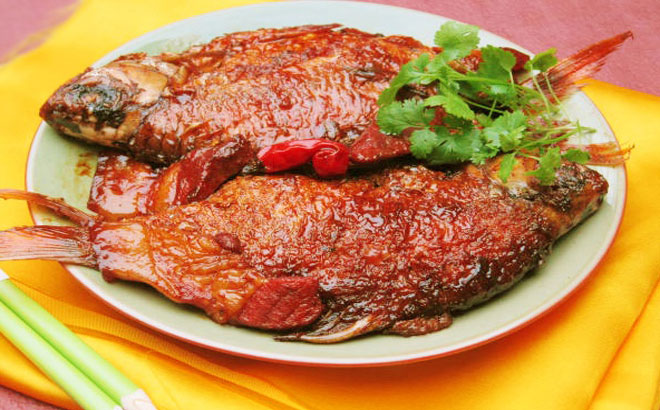 Món cá kho tiêu khi hoàn thành
