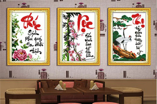 Bộ tranh chữ Phúc Lộc Thọ
