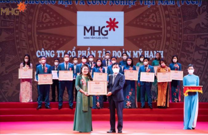 Công ty Cổ phần Tập đoàn Mỹ Hạnh (MHG) được vinh danh là Thương hiệu vàng Nông nghiệp Việt Nam 2021