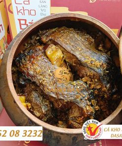 Cá kho làng Vũ Đại là cá kho khô, cần chú ý khi làm nóng để không bị cháy